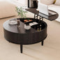 Round Lift Top Coffee Table with Storage