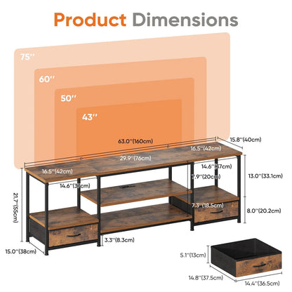 TV Entertainment Center For Living Room Media Console