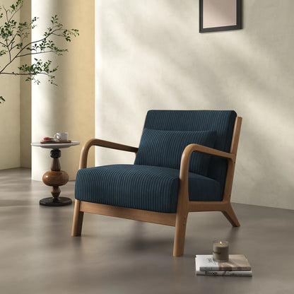 Accent Chair, with Solid Wood Frame