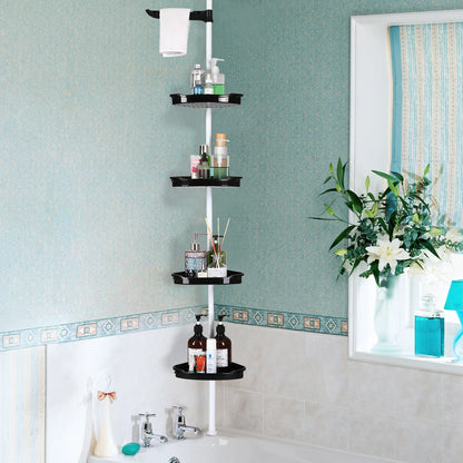Corner Shower Caddy with Adjustable Shelves