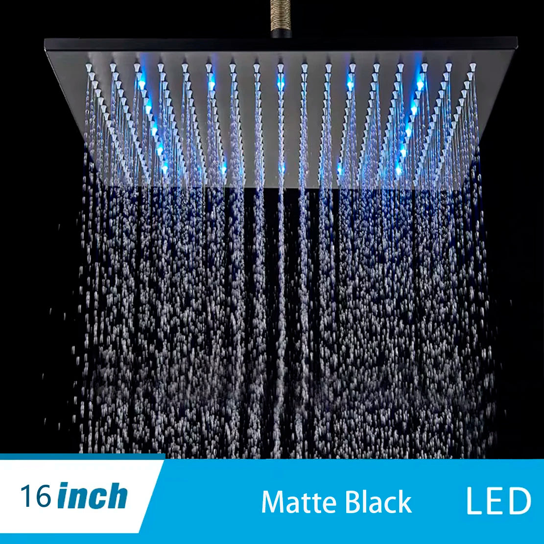 Rainfall Shower Head without Shower Arm