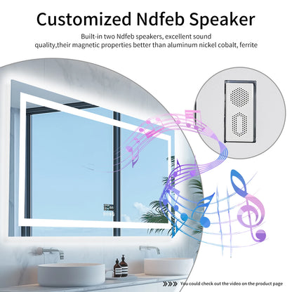 Mirror with Lights, Bluetooth