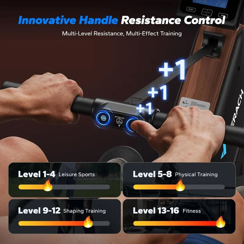 Rowing Machine, 16-Levels Resistance