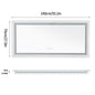Illuminated Bathroom Mirror, Front and Backlit Lights