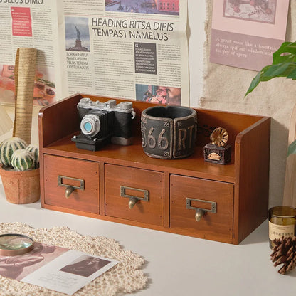 Solid Wood Desktop Organizer