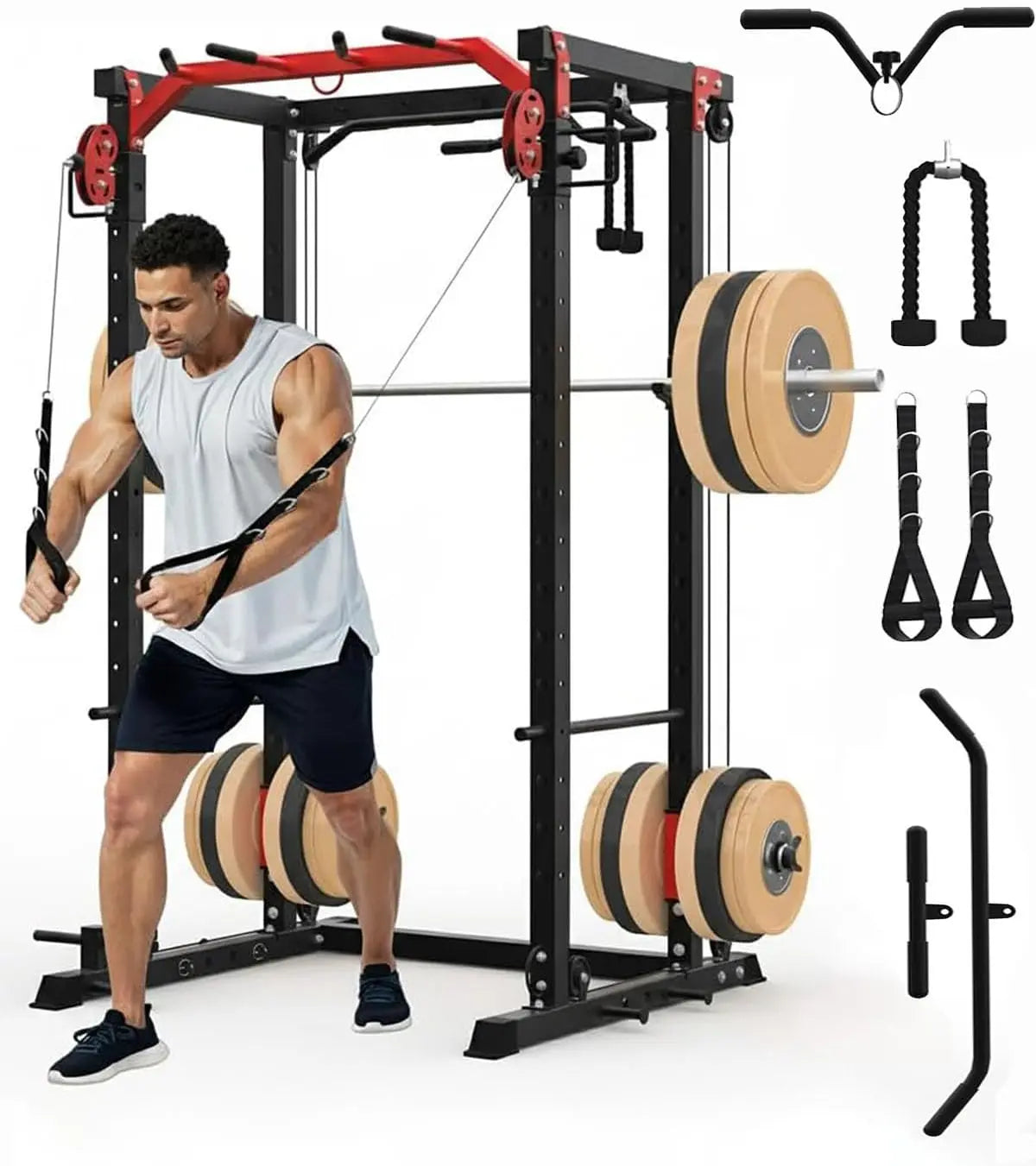 Power Rack with Cable Crossover