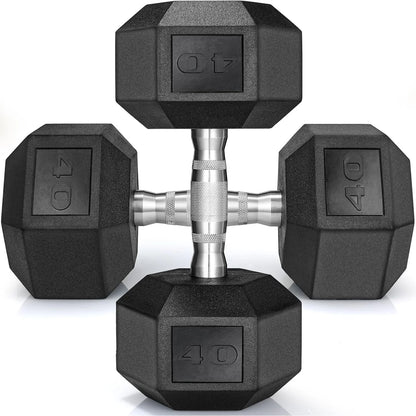 Rubber Hex Dumbbell