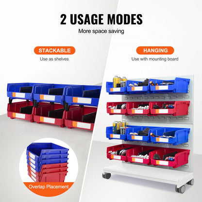 Storage Bin Hanging Stackable Wall Mounted Organizer
