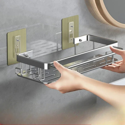 Bathroom Storage Rack for Shampoo, Conditioner, and Essentials, Rustproof