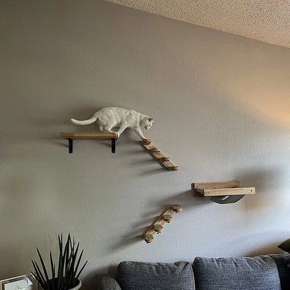 Cat Hammock with Four Sisal Stairways or Scratching Posts