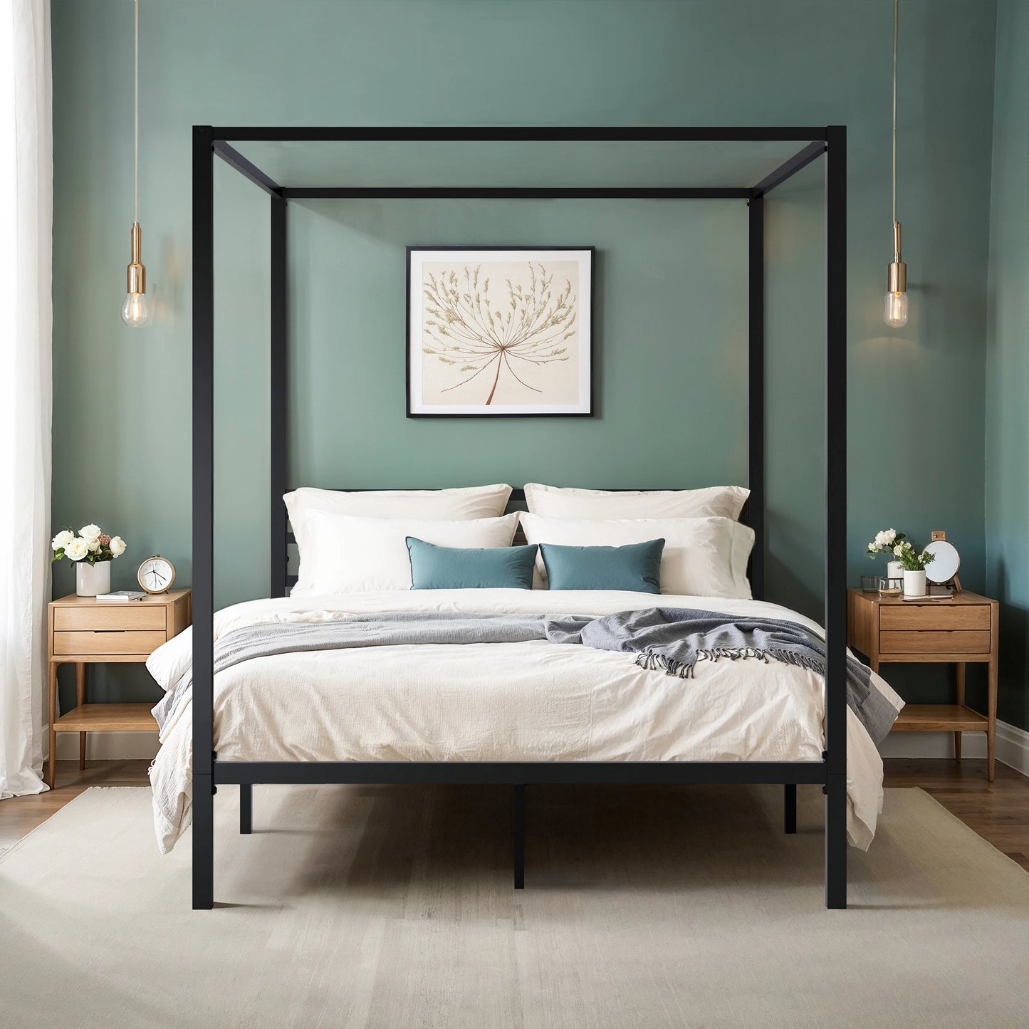 Canopy Bed Frame, 4-Poster