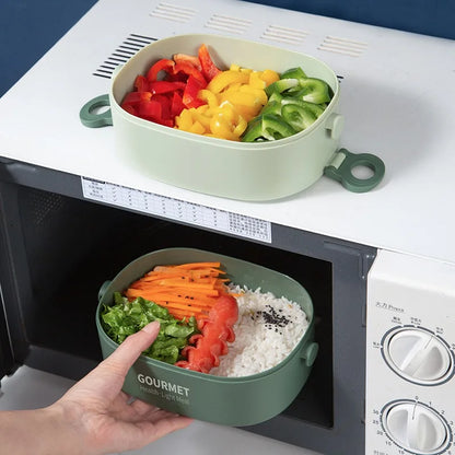 Bento box lunch box, stackable, leak-proof, portable, microwave safe