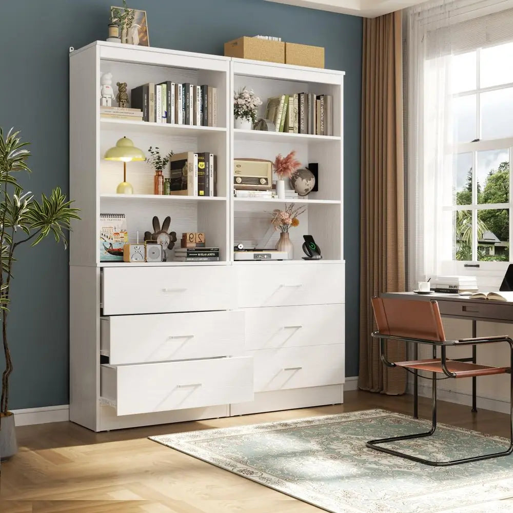 Wood Closet Organizer System with 3 Drawers