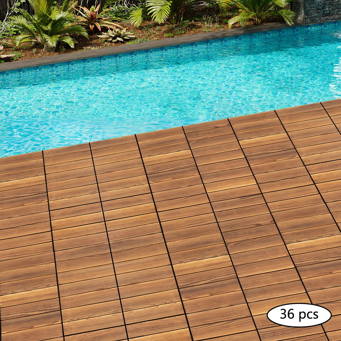 Wood Flooring Tiles Interlocking
