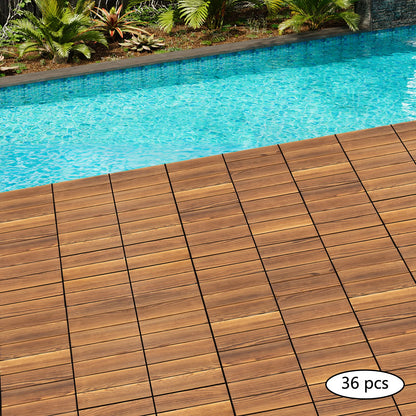 Wood Flooring Tiles Interlocking