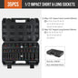 1/2" Drive Deep Impact Socket Set