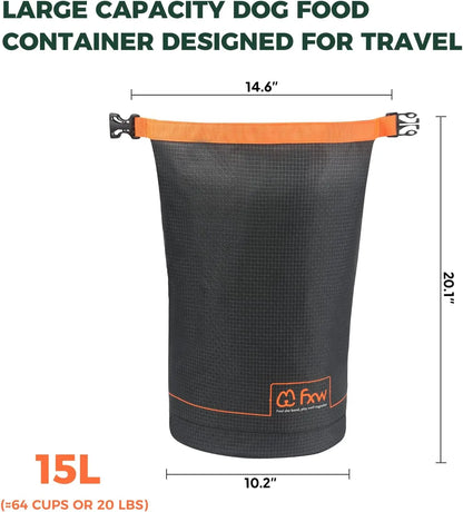 Pet Food Travel Bag, Perfect for RV Road Trips, Camping, Longterm Dog Boarding