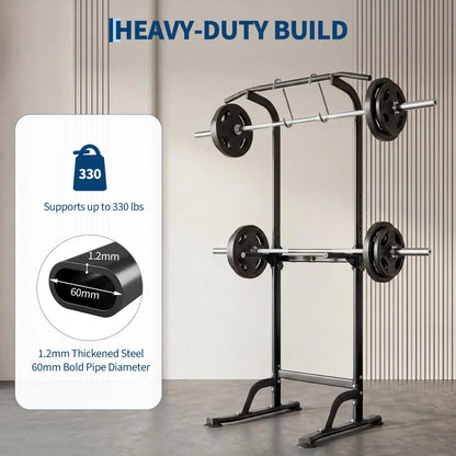 Power Tower Dip Station With Pull Up