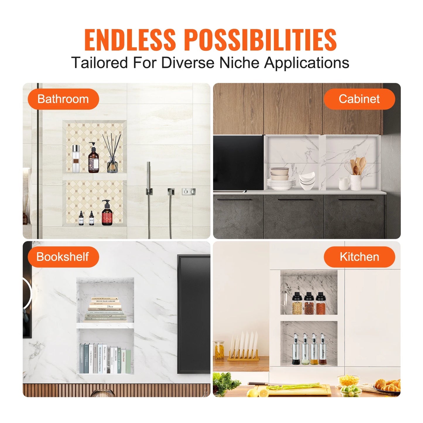 Shower Niche Shelf Organizer