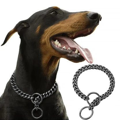 Stainless Chain Collar for Walking & Training