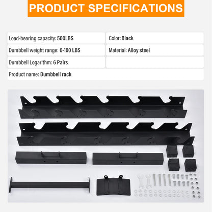 Dumbbell Rack Stand Heavy Duty Dumbbell Stand Space Saver Tree Shape Weight Stand Storage Organizer for Gym Workout