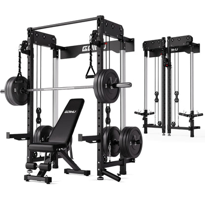 Squat Rack Dual Independent Pulley System