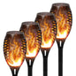 Solar Flame Torch Light LED Flickering Outdoor Night Lamp