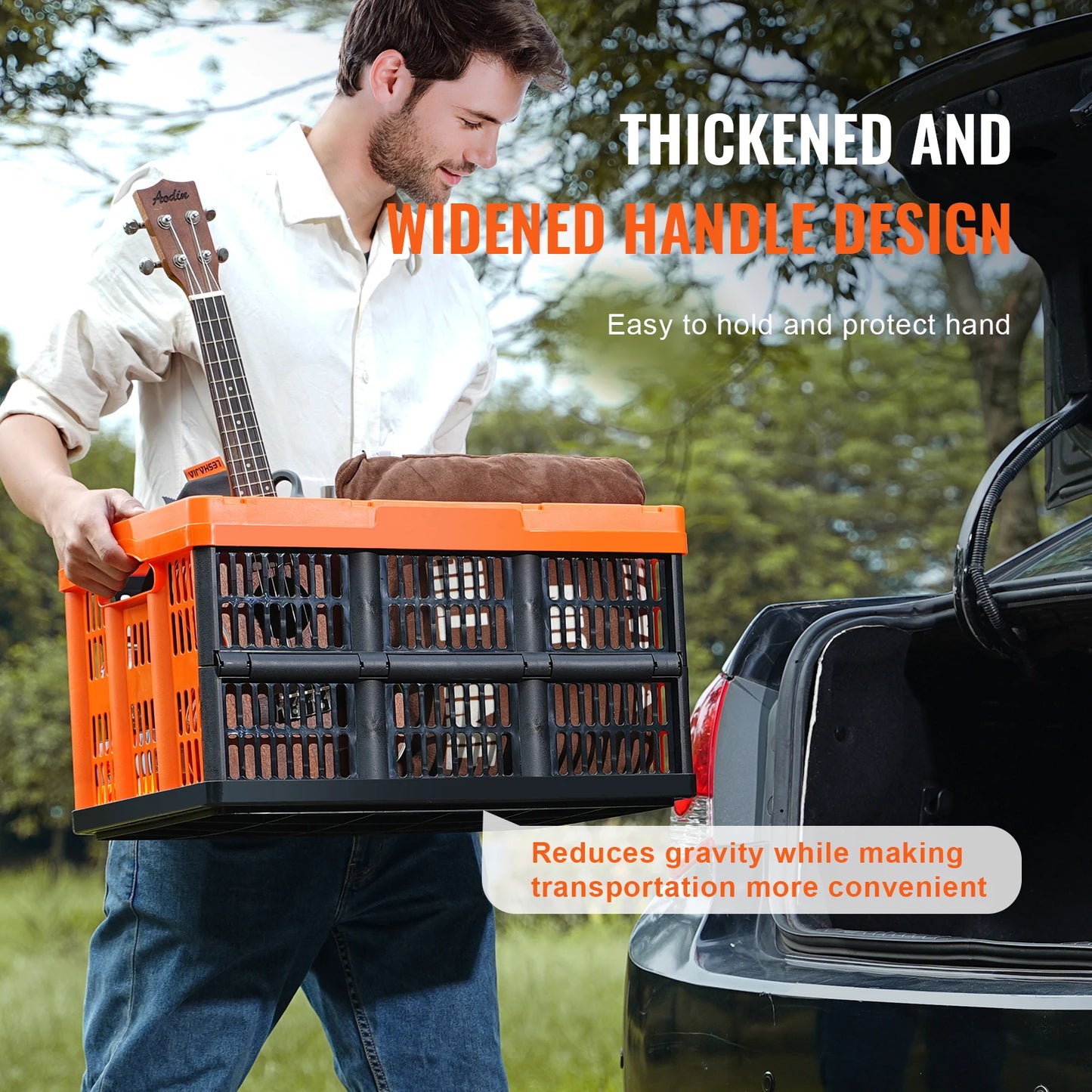 Storage Basket Folding Bins with Handles