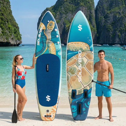 Inflatable Paddle Board with Premium Accessories, Suitable for Sea or Lake
