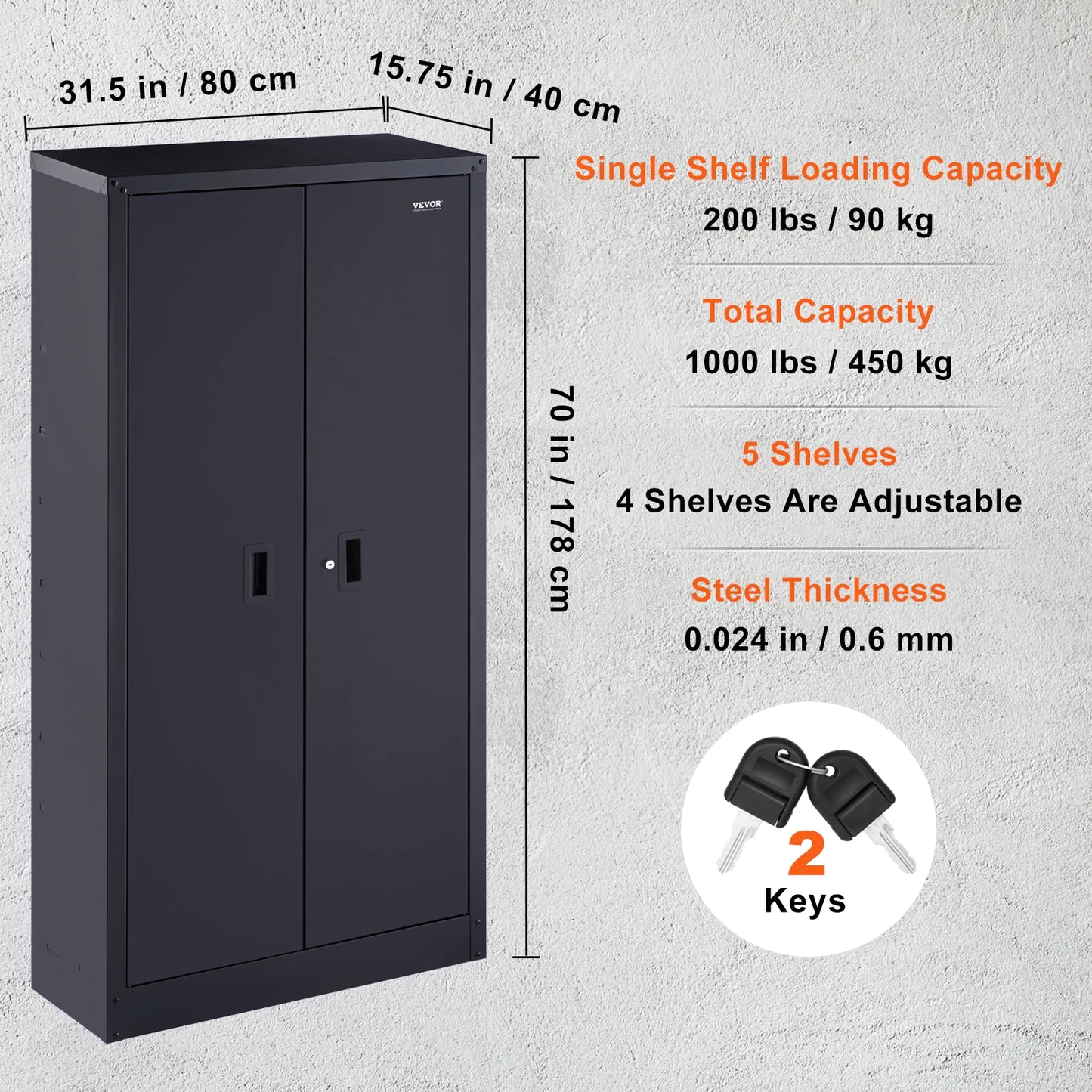 Metal Storage Cabinet Lockable