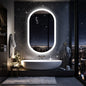 Bathroom Mirror: Oval, Dimmable, Anti-Fog