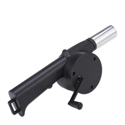 Hand-cranked Air Blower for BBQ Coals