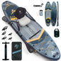 12'x36 Inflatable Paddle Board, 500lbs Extra Wide Stand Up Paddleboard for Adults with Premium SUP Accessories Kit & Backpack