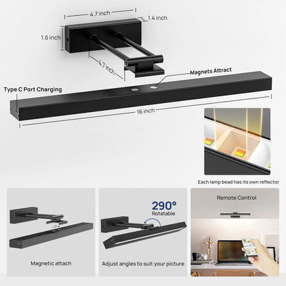 Wireless Art Light for Paintings with Remote Control