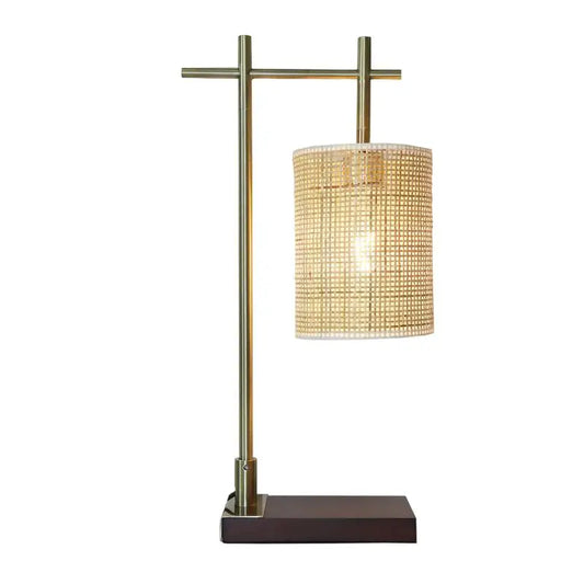 Bamboo Shade Table Lamp - Stylish Nordic Design