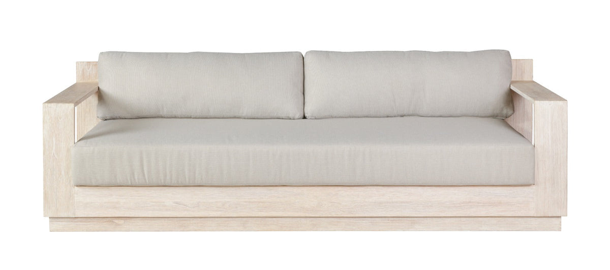 Imperial Grove Outdoor Solid Teak Wood, Natural Look Sofa - 84"