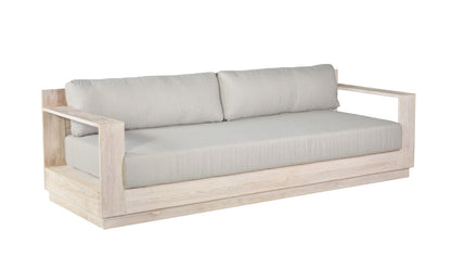 Imperial Grove Outdoor Solid Teak Wood, Natural Look Sofa - 84"