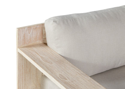 Imperial Grove Outdoor Solid Teak Wood, Natural Look Sofa - 84"