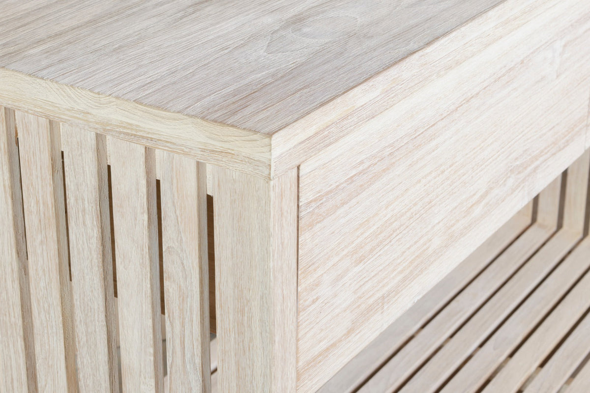 Imperial Grove Outdoor Solid Teak Wood, Natural Look Kitchen Island