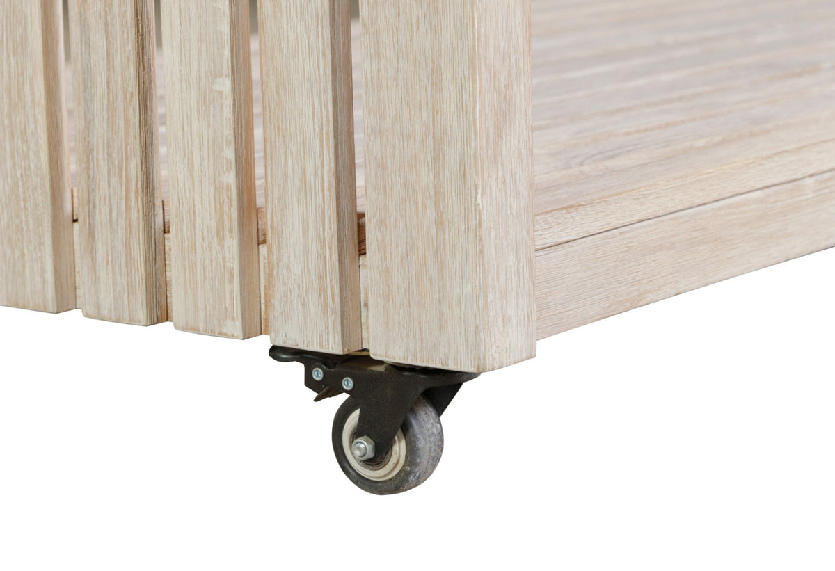 Imperial Grove Outdoor Solid Teak Wood, Natural Look Kitchen Island