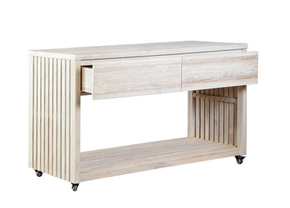 Imperial Grove Outdoor Solid Teak Wood, Natural Look Kitchen Island