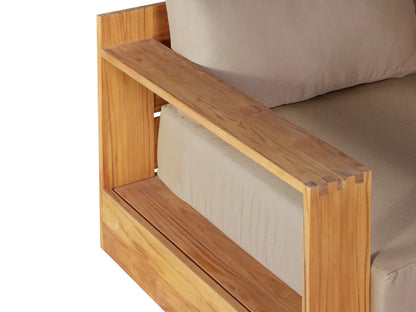 Imperial Grove Outdoor Solid Teak Wood Sofa Set