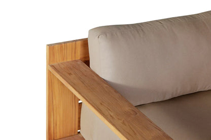 Imperial Grove Outdoor Solid Teak Wood Sofa Set