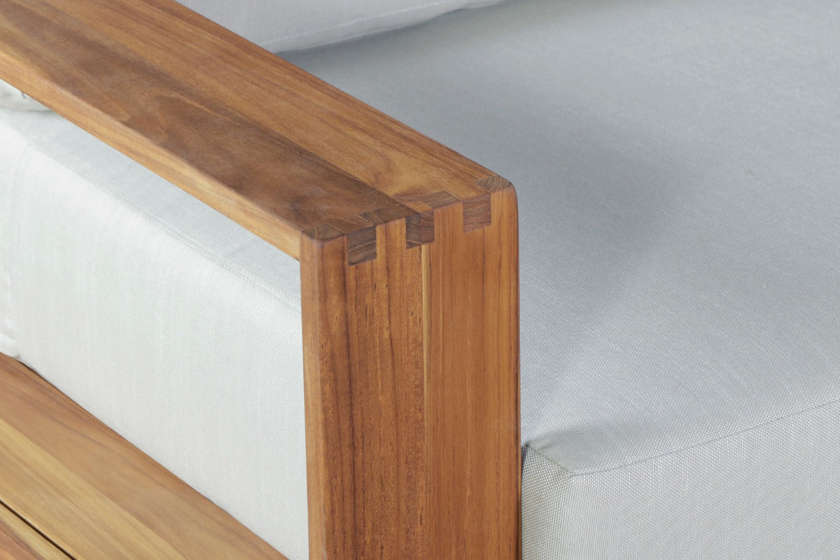 Imperial Grove Outdoor Solid Teak Wood Sofa - 84"
