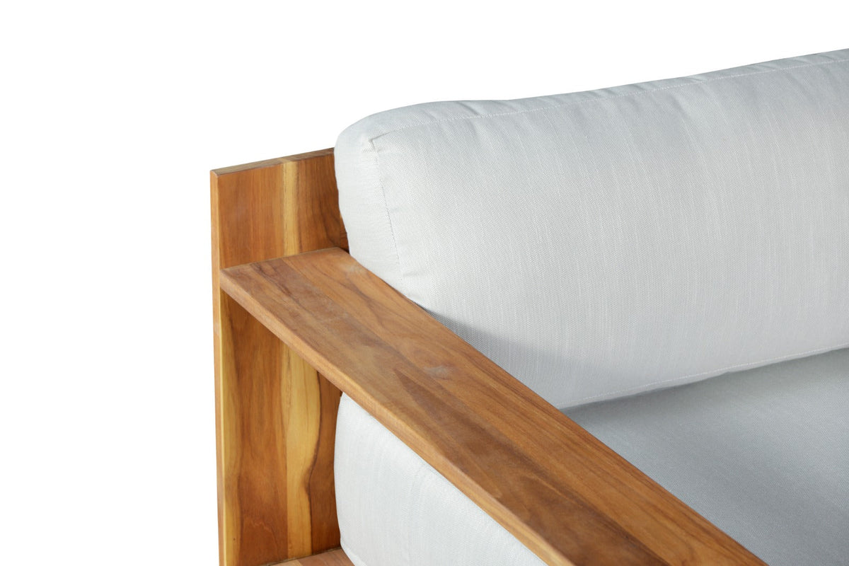 Imperial Grove Outdoor Solid Teak Wood Sofa - 84"