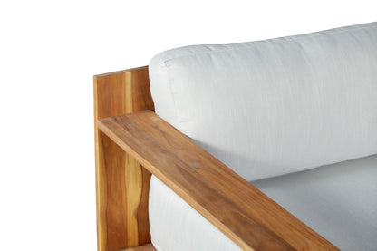 Imperial Grove Outdoor Solid Teak Wood Sofa - 84"