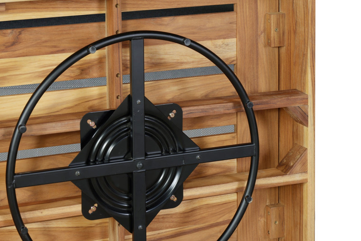 Imperial Grove Outdoor Solid Teak Wood Revolving Chair