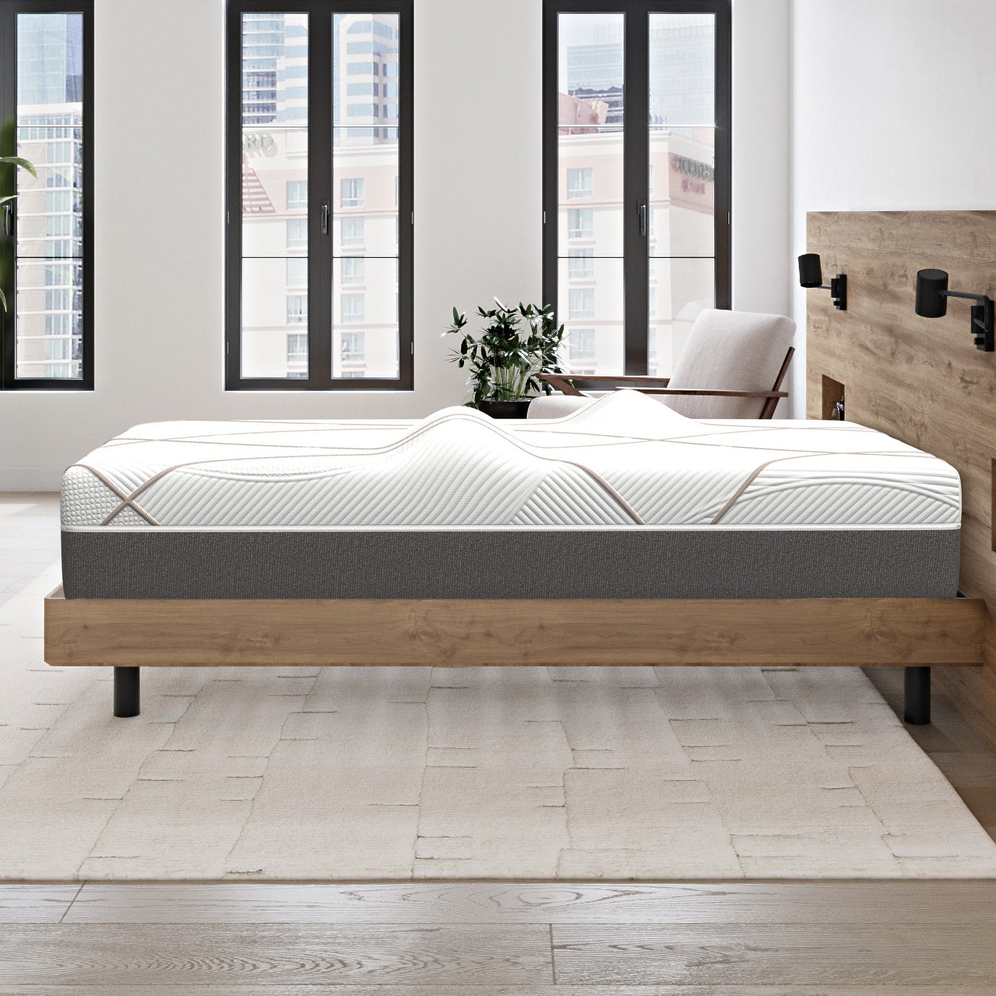 Ghostbed Massage Mattress Hybrid Profile