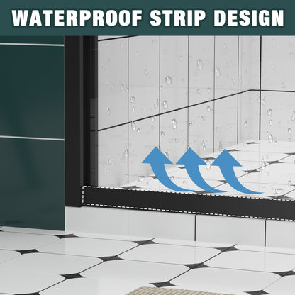 Aluminum Frame Double Sliding Shower Door