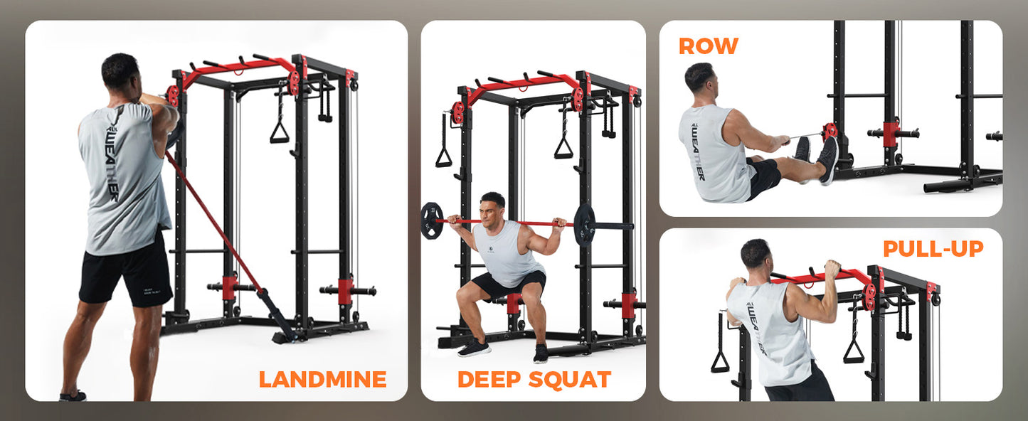 Power Rack with Cable Crossover